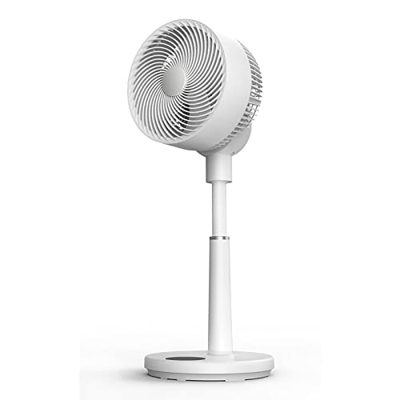 JIAHAOJJ Ventilador de circulación de aire con 10 velocidades, ventilador eléctrico vibratorio con un fuerte flujo de aire, silencioso, 19 dB, ventila