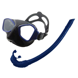 RobinEllis Juego de Esnórquel Profesional, Máscara Facial Completa, Equipo de Gafas de Buceo, Gafas de Buceo en Seco de Vidrio Templado Completo,Blue, en oferta