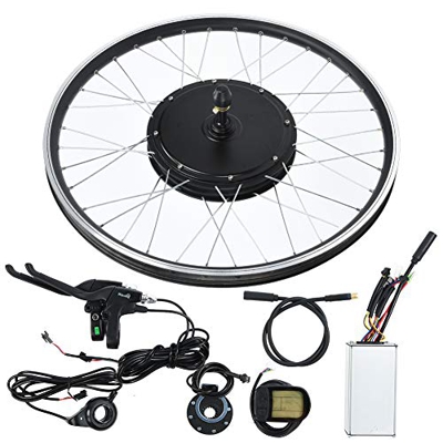 Sorandy 48V 500W 700C Kit de Motor para Bicicleta Eléctrica, Kit de Conversión de Ebike a Prueba de Agua con Instrumento LCD Kit de Motor de Buje de B