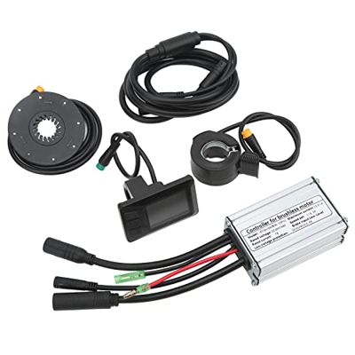 Kit de Controlador de Bicicleta Eléctrica, Controlador de Velocidad de Bicicleta Sensible, Carcasa de Ranura Estable, Metal de Larga Duración para Mot