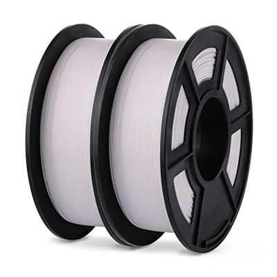 ANYCUBIC PLA Filamento Blanco, 1,75 mm 2 kg PLA Filamento de Impresora 3D, 2 PCS Filamento de Material de Impresión 3d, Envasado Al vacío, Carrete Lim