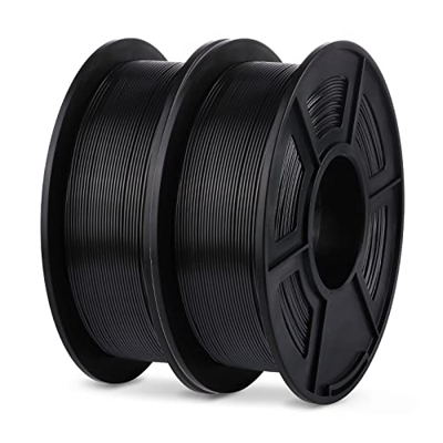 ANYCUBIC PLA Filamento Negro, 1,75 mm 2 kg PLA Filamento de Impresora 3D, 2 PCS Filamento de Material de Impresión 3d, Envasado Al vacío, Carrete Limp