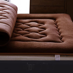 V&U Futón De Franela Plegable Colchón De Piso,Comodidad Enrollable Colchones,Espesar Acolchado Almohadilla ​De Colchón para Un Sueño Cálido Y Alivio D precio