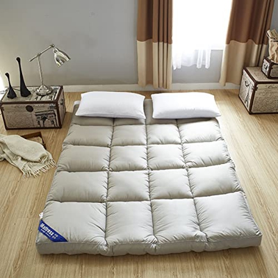 ZCYX Colchón de Piso japonés, Cama de Dormir Extra Gruesa para Piso, colchoneta de Tatami de futón Plegable Colchón de futón japonés para Dormir y Via