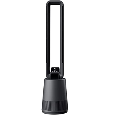 Habiba Ventilador de Torre, Ventilador oscilante, 12 Modos de Funcionamiento, Ventiladores de pie con Pantalla LED remota para Dormitorio, Sala de Est