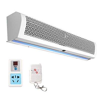 WZP Máquina De Cortina De Aire Eléctrica con Control Remoto, Cortina A Prueba De Polvo De Viento Natural para Interiores Comerciales, para Restaurante