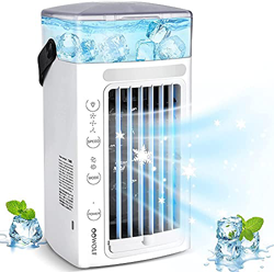 TOMYEUS Aire Acondicionado Camper, 3 Niveles De Potencia Ventilador Agua Hielo - ProteccióN del Medio Ambiente Climatizadores Portatiles - para El Dor en oferta