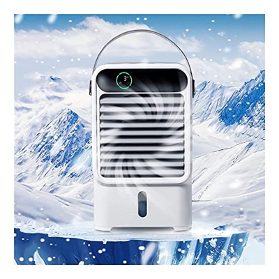 Aire acondicionado portátil, refrigerador de aire evaporativo con 3 velocidades ventilador pequeño mini acondicionamiento de aire acondicionado 500 ml