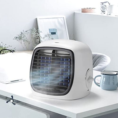 ZLZNX Aire Acondicionado portátil Ventilador de refrigeración Purificador de Aire Humidificador Enfriador de Aire Personal USB para el hogar o la Ofic