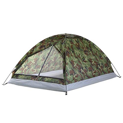 Desconocido Tienda de campaña para 2 Personas Ultraligera de una Sola Capa Impermeable PU1000mm con Bolsa de Mano Adecuada para Senderismo