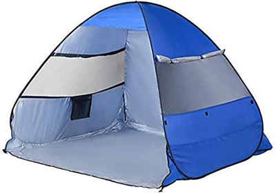 Desconocido Tienda de Playa para 1-2 Personas, Refugio Solar al Aire Libre, toldo de Sombra Impermeable para Senderismo, Tiendas de campaña de Viaje