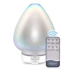 zinhsq Difusor de aceite esencial 120 ml Humidificador de niebla fresco Humidificador de aromaterapia ultrasónico 3D con 7 luces LED cambiantes de col precio