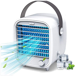 ZLZNX Enfriador de Aire, Mini Aire Acondicionado Portátil 2 en 1, Enfriador de Aire y humidificador Purificador Mini Ventilador de Refrigeración para  características