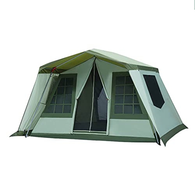 Desconocido Tienda de campaña al Aire Libre Villa, Tienda Grande para 5~8 Personas, Impermeable, Doble Capa, Tienda Grande para Exteriores, Camping, P