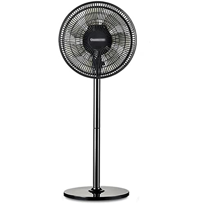 Ventilador de piso con soporte elegante Ventilador de pedestal oscilante de alta energía Ventilador de 3 velocidades Control de perilla superior Motor