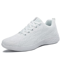 CXWRZB Mujer Hombre Gimnasia Ligero Sneakers Zapatillas de Deportivos de Running para Blanco C 37 EU precio
