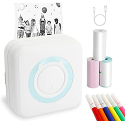 Mini impresora – Impresora de fotos portátil para smartphone, impresora Bluetooth portátil, impresora, teléfono móvil, pegatina, impresora térmica, US en oferta