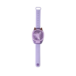 WALLBIG Ventilador de refrigeración Ventilador USB Reloj Carrete de Aire portátil Ajustable Añader con luz Colorida para Viajar al Aire Libre,Púrpura precio