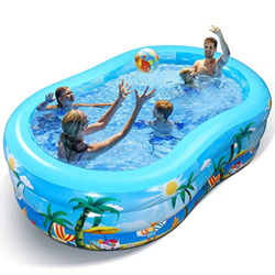 Piscina Inflable Rectangular de PVC para niños 240x150x60cm,Piscina Infantil Hinchable ,Piscina Familiar En El Patio Trasero,Fiesta AcuáTica De Veran precio