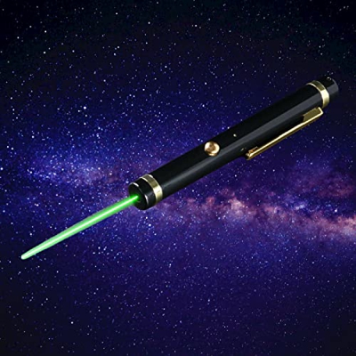 Agenfor Potente Puntero Recargable Usb Linterna, Usb Carga Green Beam Pointer Departamento de Ventas, GreenLaser (Negro)