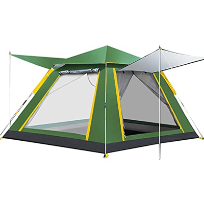 Desconocido Tiendas de campaña para 3-4 Personas, para Acampar al Aire Libre, portátil, automática, emergente, instantánea, con Dos Puertas, ventilaci