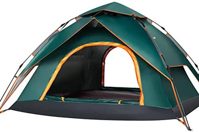 Desconocido Tienda de campaña de Apertura rápida automática para Exteriores, Parasol Doble Impermeable para 3-4 Personas, Sombrero para Acampar en la 