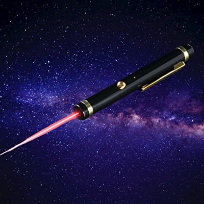 Agenfor Potente Puntero Recargable Usb Linterna, Usb Carga Green Beam Pointer Departamento de Ventas, RedLaser (Negro)