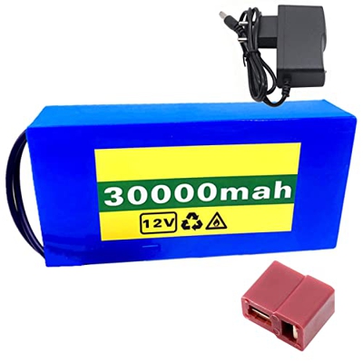HJGHY Paquete Batería Litio Bicicleta Eléctrica 12V 30Ah 10S3P Paquete Batería Celda 30000mAh Batería Iones Litio para Scooters Bicicletas Eléctricas 