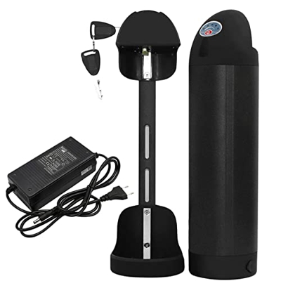 HJGHY Batería Bicicleta Eléctrica 36V 10AH 13AH 15AH 17AH E-Bike Batería de Lones de Litio con Cargador Placa de Protección BMS Bloqueo Antirrobo, par