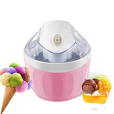 RSHJD Mini Heladera Máquina Helados Artesanos Italianos para Hogar, Máquina para Hacer Helados Caseros y Sorbetes Profesionales para Hacer Dulces, Pos