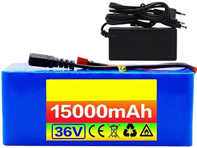 stdpcxz Li-Ion Batería E-Bike 36V 15Ah, Batería De Alta Potencia 10S3P 500W 21700, per Scooter Elettrico para Monociclo Eléctrico De Auto Equilibrio S