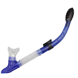 Snorkel, snorkel de silicona completamente seco extremadamente, drenaje rápido, tamaño regular para hombres y mujeres adecuados para buceo/natación (a características