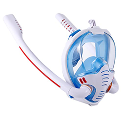 Snorkeling Face Shield Full Full Tube Doble Buceo Silicona Cubierta De La Cara De Silicona Anti-Fog Y Anti-lok, Silicona Snorkeling Face Shield, Cubie precio
