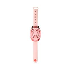 WALLBIG Ventilador de refrigeración Ventilador USB Reloj Carrete de Aire portátil Ajustable Añader con luz Colorida para Viajar al Aire Libre,Rosado en oferta