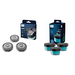 Philips SH91/50 Cabezales de repuesto para las afeitadoras Philips Series 9000 (S9XXX) + Pack de 3 recambios de líquido Quick Clean Pod, 669 g características