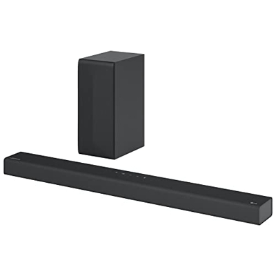 LG S65Q - Barra de sonido Inteligente con 420W de potencia y 3.1 canales. Sonido envolvente DTS Virtual:X y Dolby Digital en alta resolución Hi-Res 24