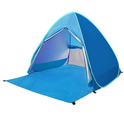 MISOYER Pop Up Beach Carpa Sun Shelter Beach Shade Carpa portátil con UPF 50+ para Viajar en la Playa al Aire Libre, Anti UV Instant Carpa portátil In características
