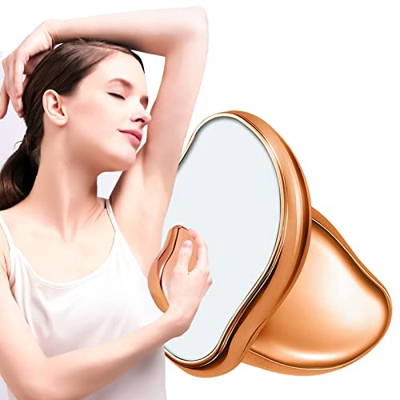 Crystal Hair Eraser, Magic Crystal Hair Remover Stone, Nano Crystal Herramienta de Depilación Sin Dolor para Brazos, Piernas, Espalda con Depiladora, 