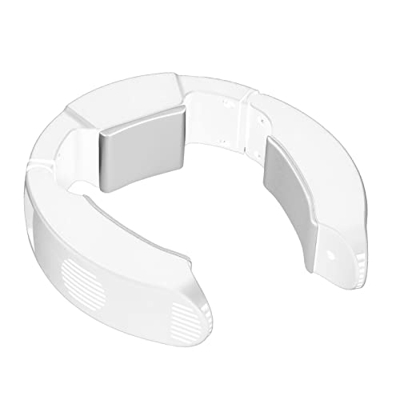 Milageto Ventilador de Cuello portátil, Plegable, sin Hojas, 2 velocidades, semiconductor, Aire Acondicionado, Manos Libres, Enfriador de Aire Colgant