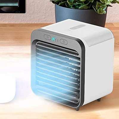 YEGBONG Portable Air Conditioner Fan, Water Cooled Air Conditioner Rechargeable Cooler,Personal Air Cooler,Portable Ultra-Quiet Electric Fan for Summe