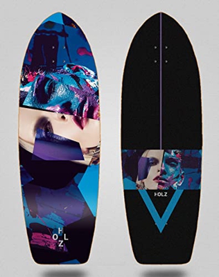 Holz monopatin Skate Skateboard surfskate Deck Tabla Paint Mosaic Nastia 30