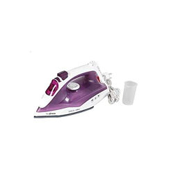Novohogar Plancha Ropa Vapor, Suela Cerámica Antiadherente, 2200 W. Depósito de agua 270 ml. Antigoteo, Autolimpieza. Control de Vapor y Temperatura ( características