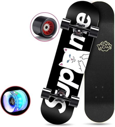 Xinduolei Skateboard Professional Principiantes 31''X 8 '' Skateboard Completo 7 Capa Maple Doble Double Controles Cóncavo Adulto Skateboard Teen Scoo precio