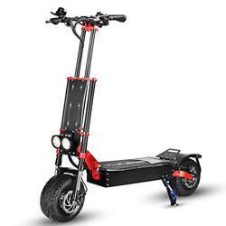 HWWH Patinete Electrico Potente Todoterreno Adultos Rápido Scooter Eléctrico Plegable Motor Dual Neumático sin Cámara Off-Road de 13" 3 Modos de Veloc en oferta