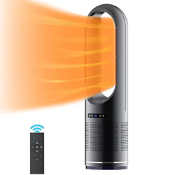 Ventilador calefactor sin aspas PTC,ventilador de torre de refrigeración y calefacción con control remoto,calefactor de espacio de 1400W/2000W,oscilac características