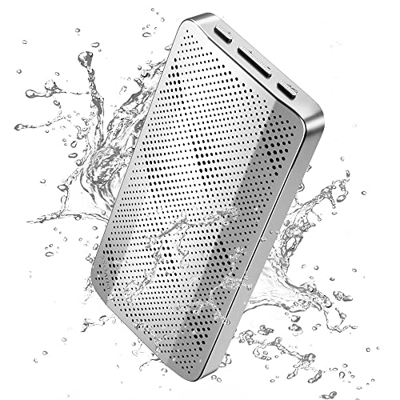 Altavoz Bluetooth Duvoss, Altavoz inalámbrico portátil Resistente al Agua y a Las caídas IP67, Altavoz Exterior Ultrafino de 0,65 Pulgadas, el Primer 
