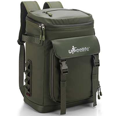 Upeelife Mochila Nevera Isotermica 30L con Correa Ajustable para Fijar la Manta,Nevera Mochila Termica Bolsa Térmica para Mantener la Comida Caliente,