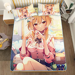 ACOSDARY Impacto de Genshin: lumine falda corta Colchón, Microfibras de impresión 3D Alfombrilla de seda de hielo de anime, almohadilla de enfriamient en oferta