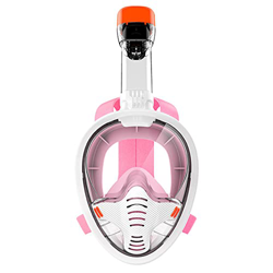 RobinEllis Máscara de Buceo de Cara Completa Antiniebla Snorkel Máscara de Natación Subacuática,Pink,S/M precio