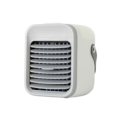 WKD Ventilador con Luces de Ambiente Mini Aire Acondicionado Ventilador Personal USB portátil 3 en 1 Aire Acondicionado de Mano para humidificador dom